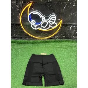 RawGear Women's Lifting Bike Shorts Booty‎ Scrunch Black Size S Logo less